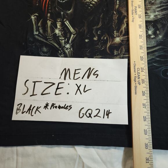 Jays Rock Graphic Crew Neck Short Sleeve Shirt Mens Size Extra Large XL Black - Picture 9 of 11